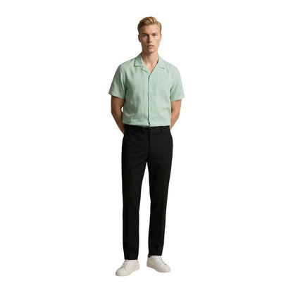 Green Linen Shortsleeve Shirt