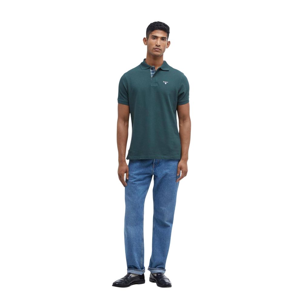 Bicolor Cotton Polo Shirt