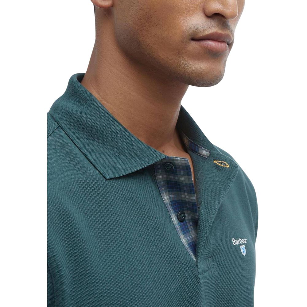 Bicolor Cotton Polo Shirt