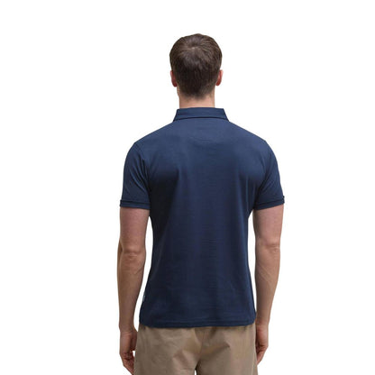 Blue Cotton Polo Shirt