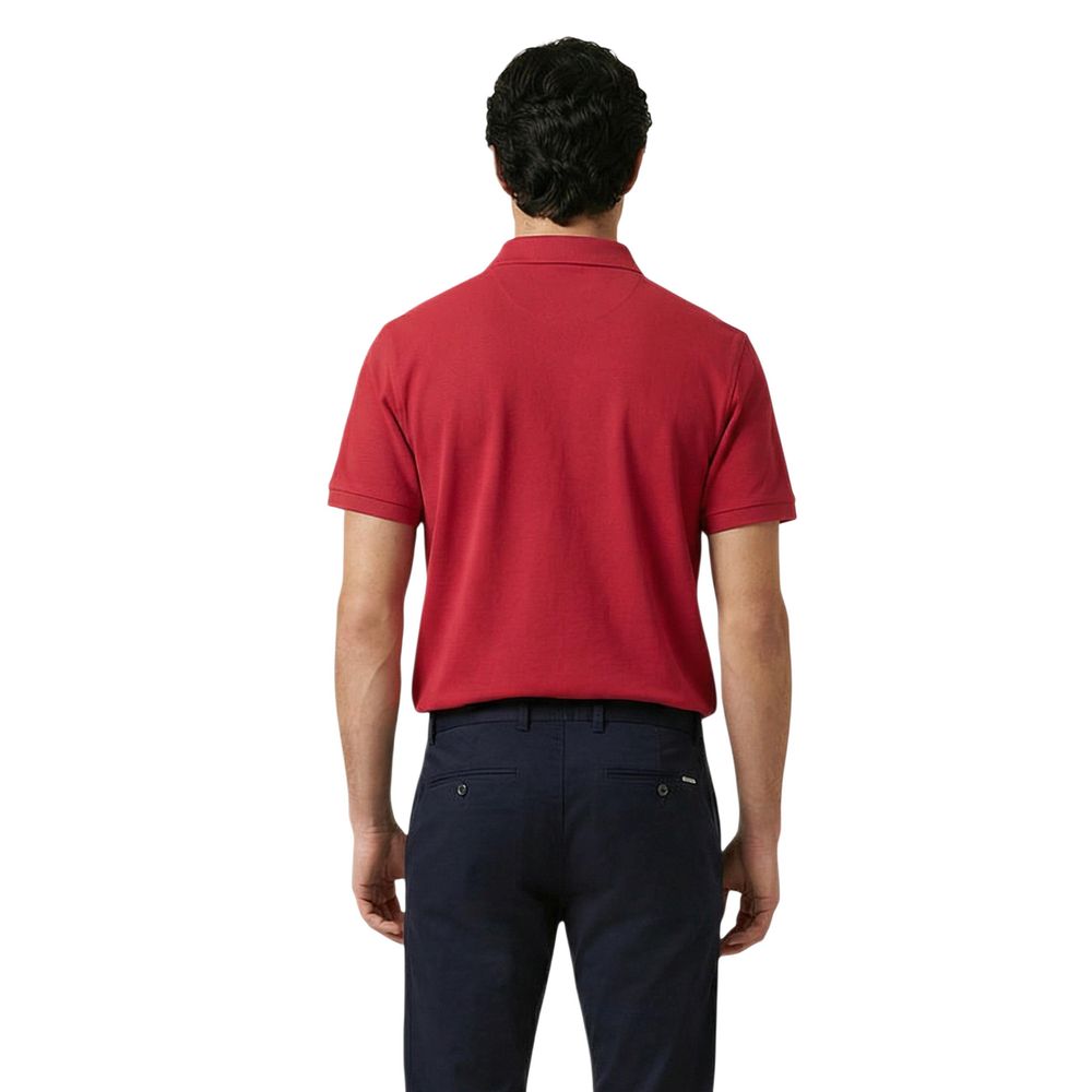 Red Cotton Polo Shirt