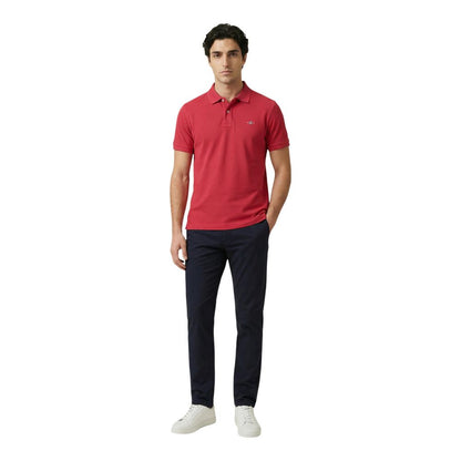 Red Cotton Polo Shirt