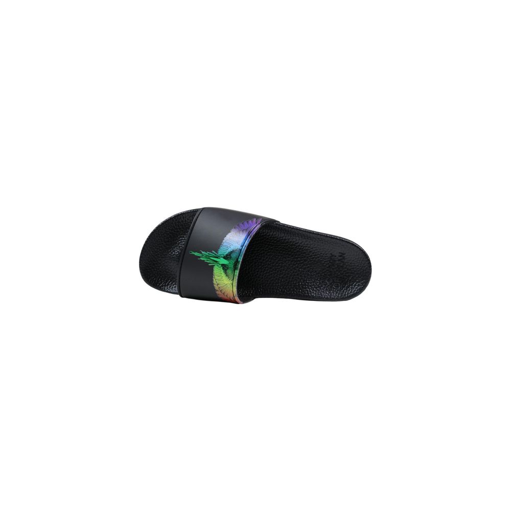Black Synthetic Slippers