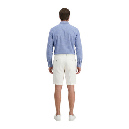 White Linen Bermuda Shorts