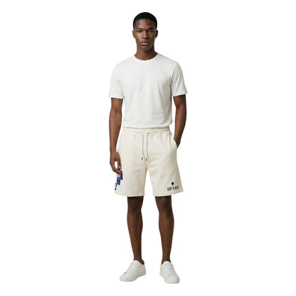Cream Cotton Bermuda Shorts