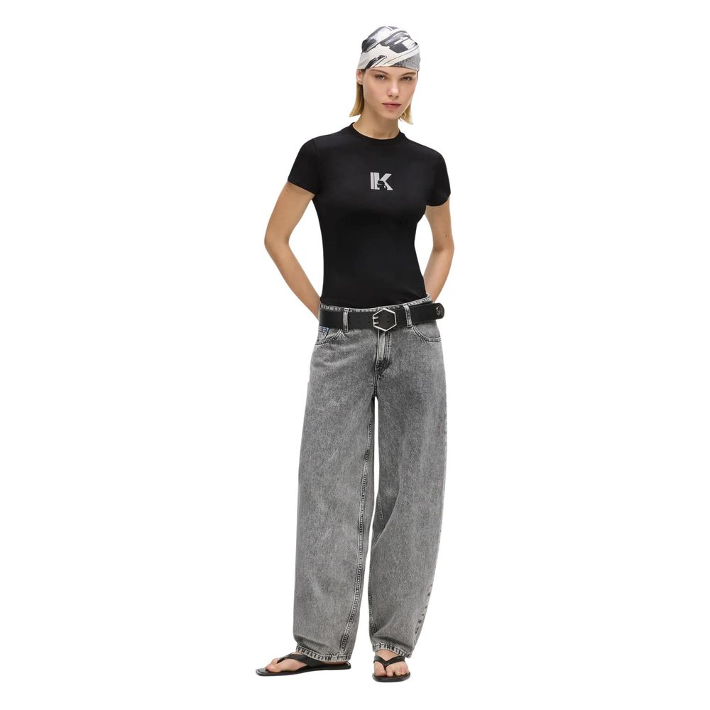 Black Cotton T-Shirt