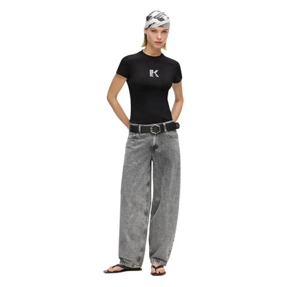 Black Cotton T-Shirt