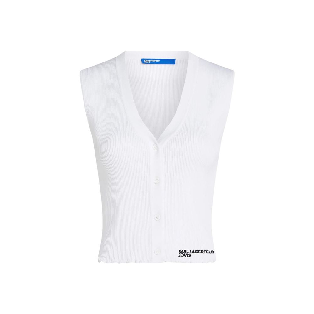 White Viscose Tank Tops