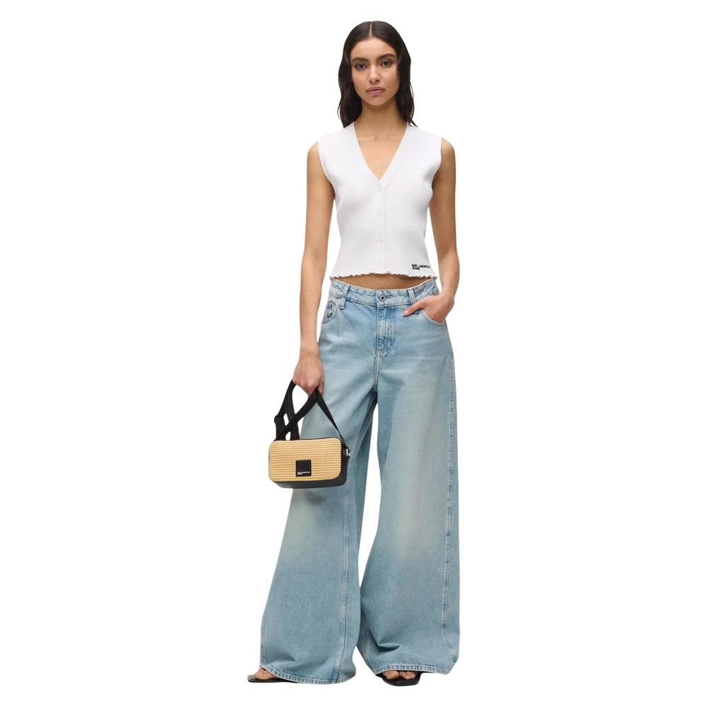 White Viscose Tank Tops