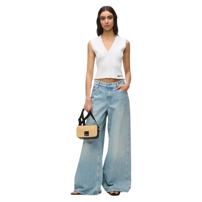 White Viscose Tank Tops