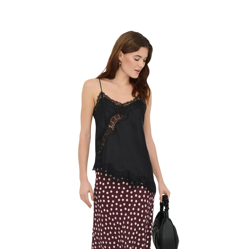 Black Polyester Tank Tops