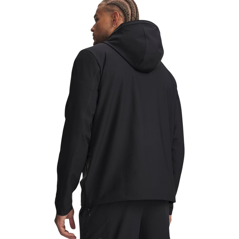 Black Polyester Hoodie