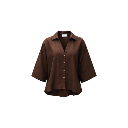 Brown Viscose Blouse