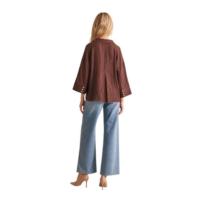 Brown Viscose Blouse