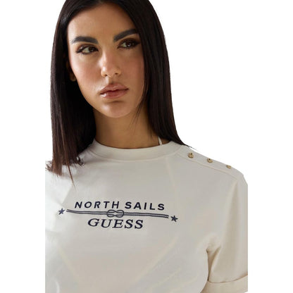 Cream Cotton T-Shirt