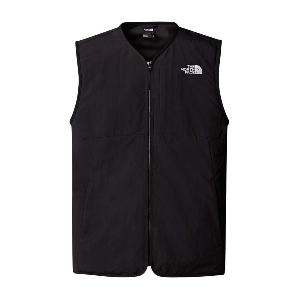 Black Nylon Sleeveless Jacket