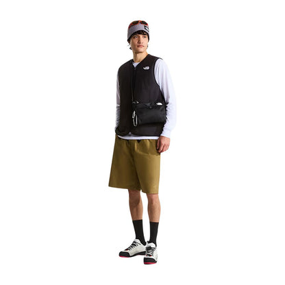 Black Nylon Sleeveless Jacket