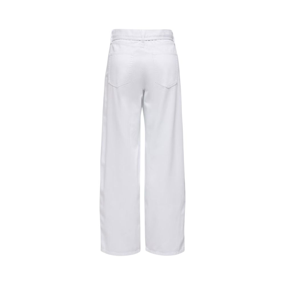 White Cotton Mom Jeans