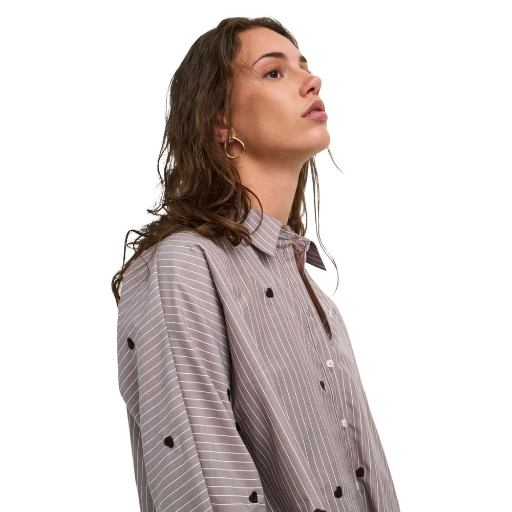 Brown Recycled Polyester Blouse