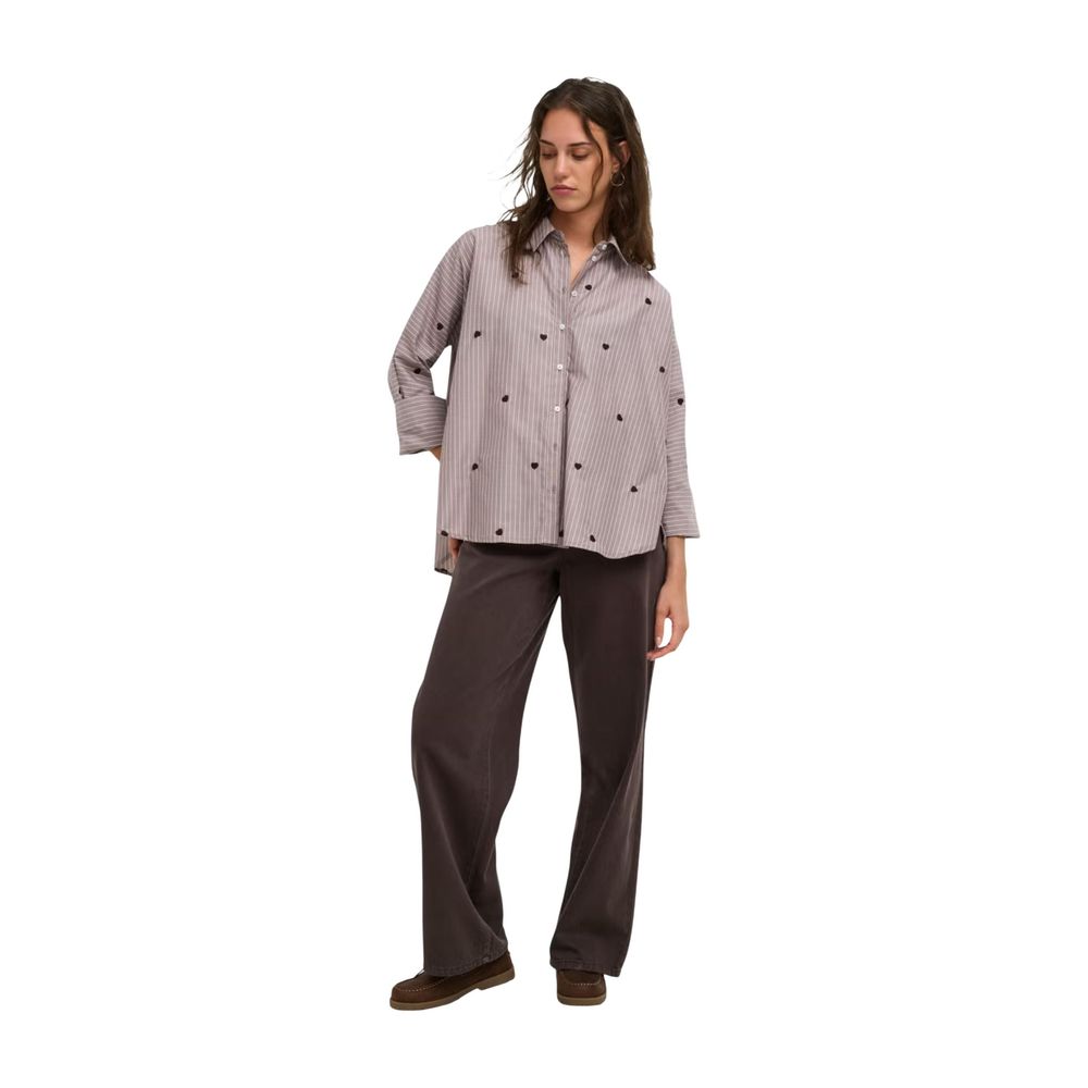 Brown Recycled Polyester Blouse