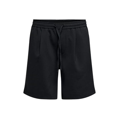 Black Recycled Polyester Bermuda Shorts