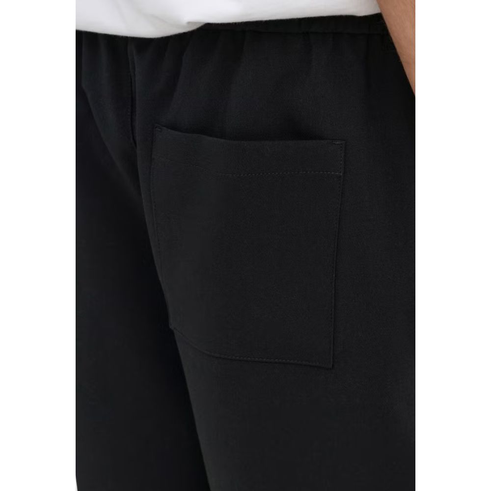 Black Recycled Polyester Bermuda Shorts