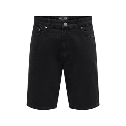 Black Organic Cotton Bermuda Shorts
