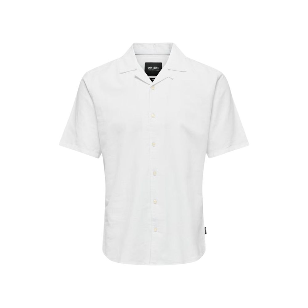 White Linen Shortsleeve Shirt