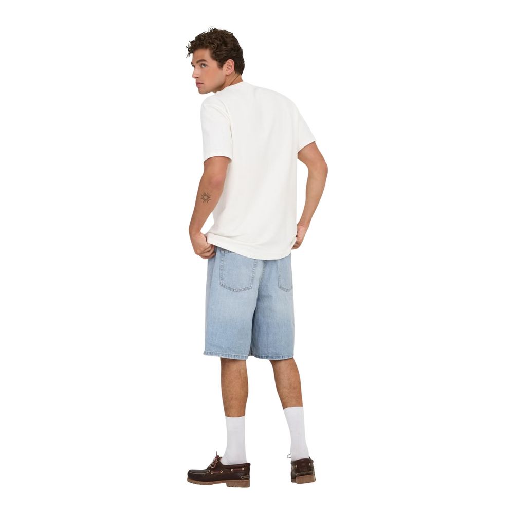 Light Blue Organic Cotton Bermuda Shorts