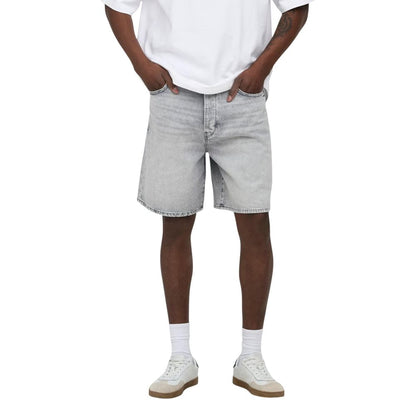 Gray Cotton Bermuda Shorts