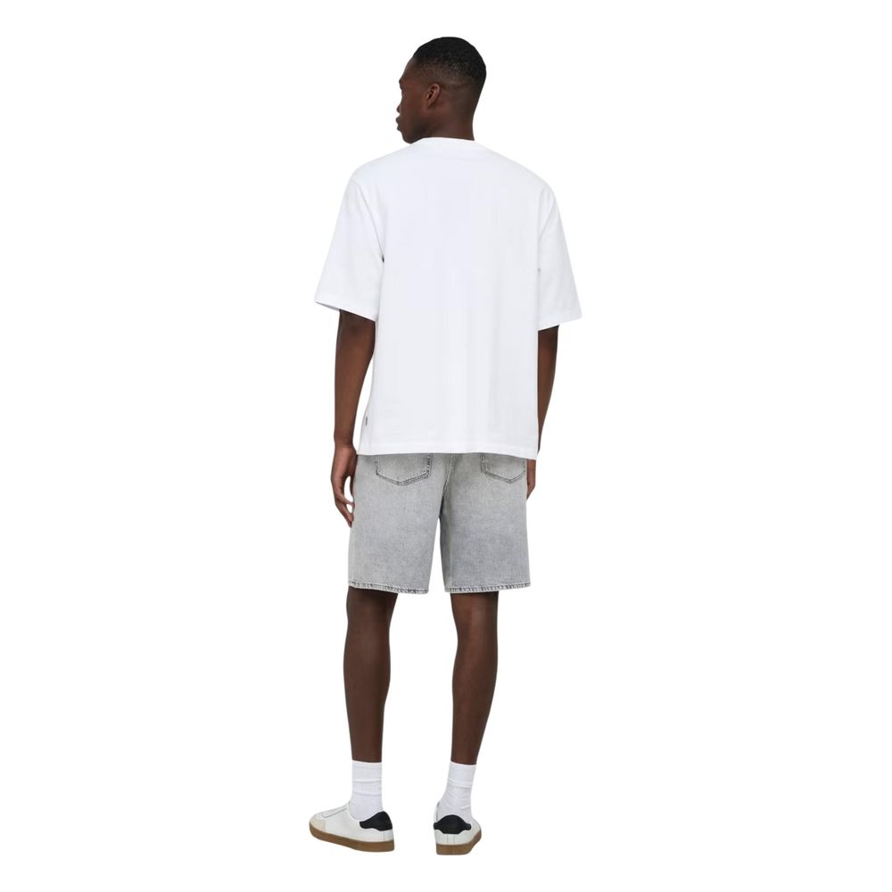 Gray Cotton Bermuda Shorts