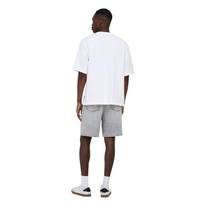 Gray Cotton Bermuda Shorts
