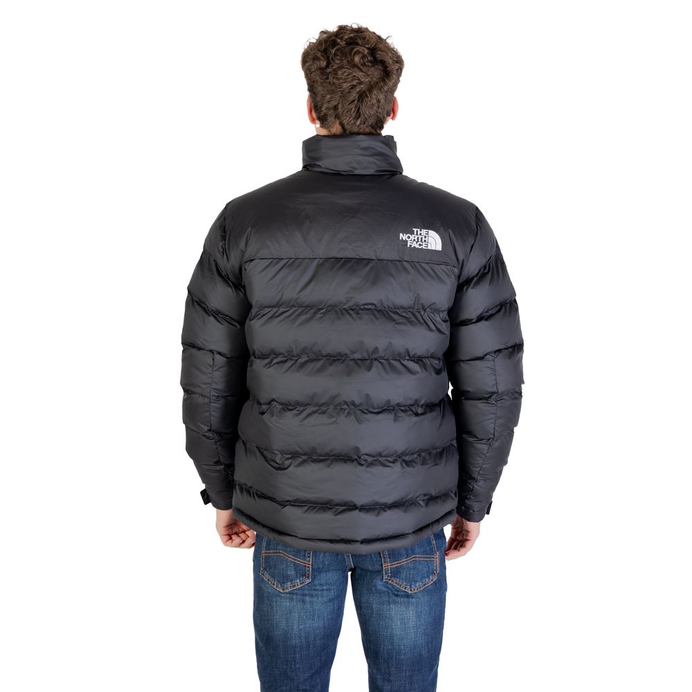 Black Polyester Full-Length Jacket