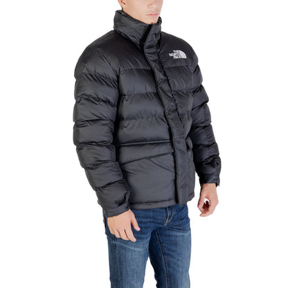 Black Polyester Full-Length Jacket