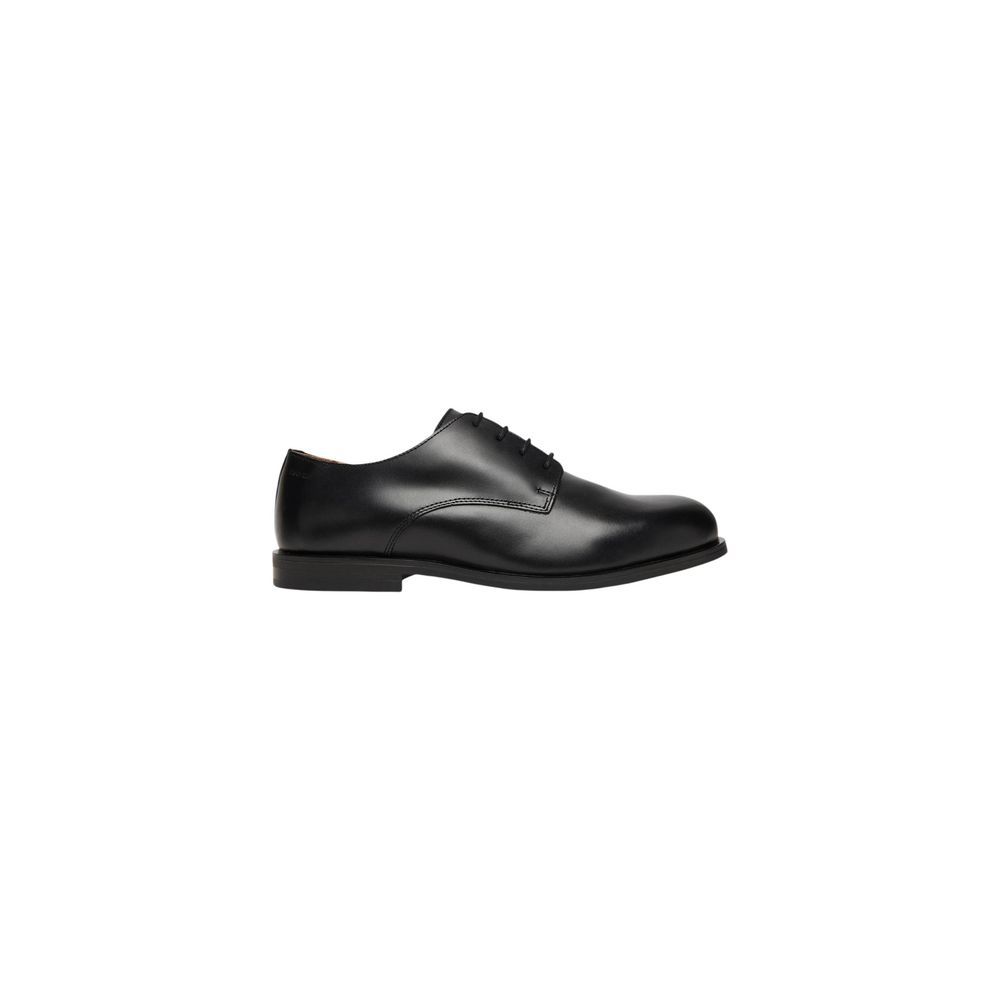 Black Leather Oxfords And Derbies