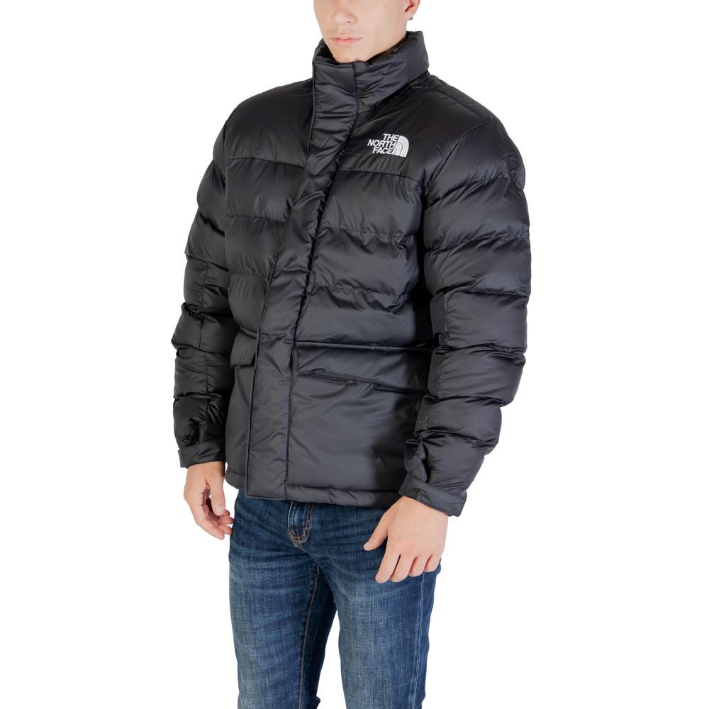 Black Polyester Full-Length Jacket
