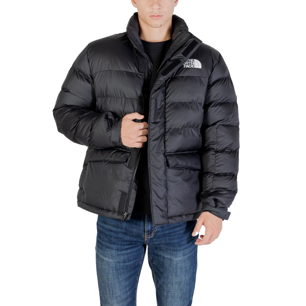 Black Polyester Full-Length Jacket