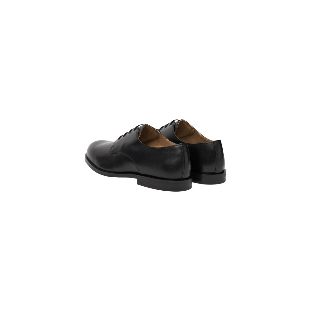 Black Leather Oxfords And Derbies