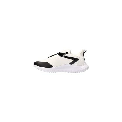Black And White Recycled Polyester Athletic Sneakers