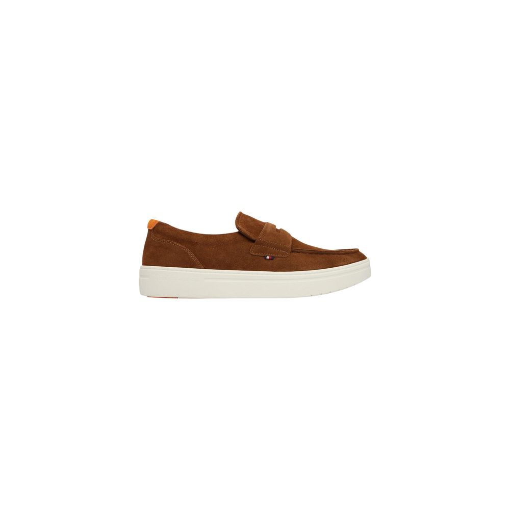 Brown Suede Leather Slip-On Loafers