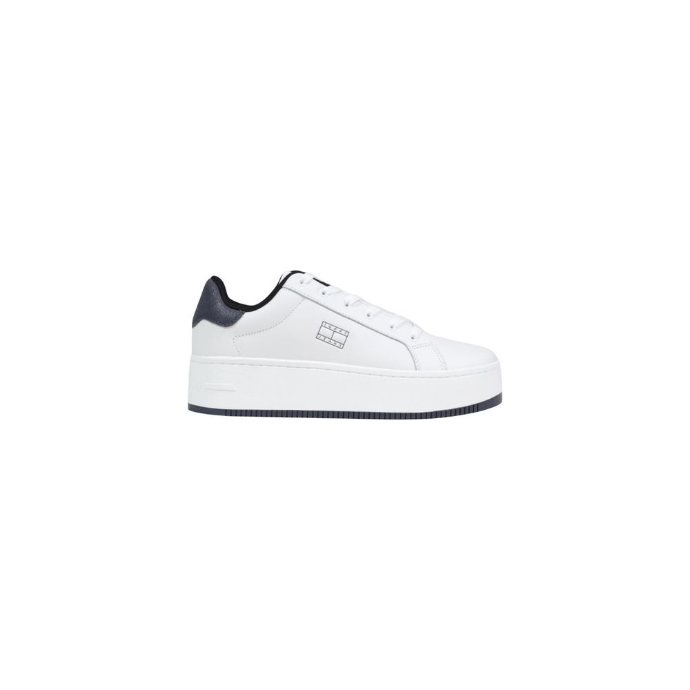White Leather Chunky Sneakers
