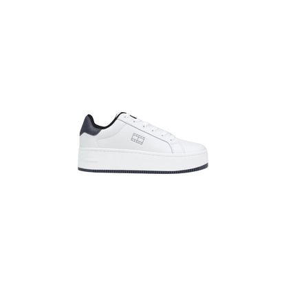 White Leather Chunky Sneakers