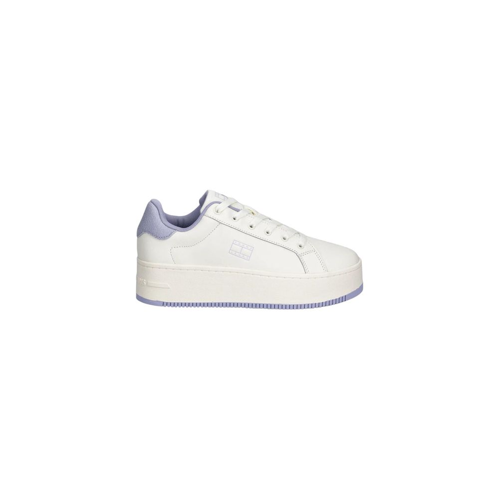 White Leather Chunky Sneakers