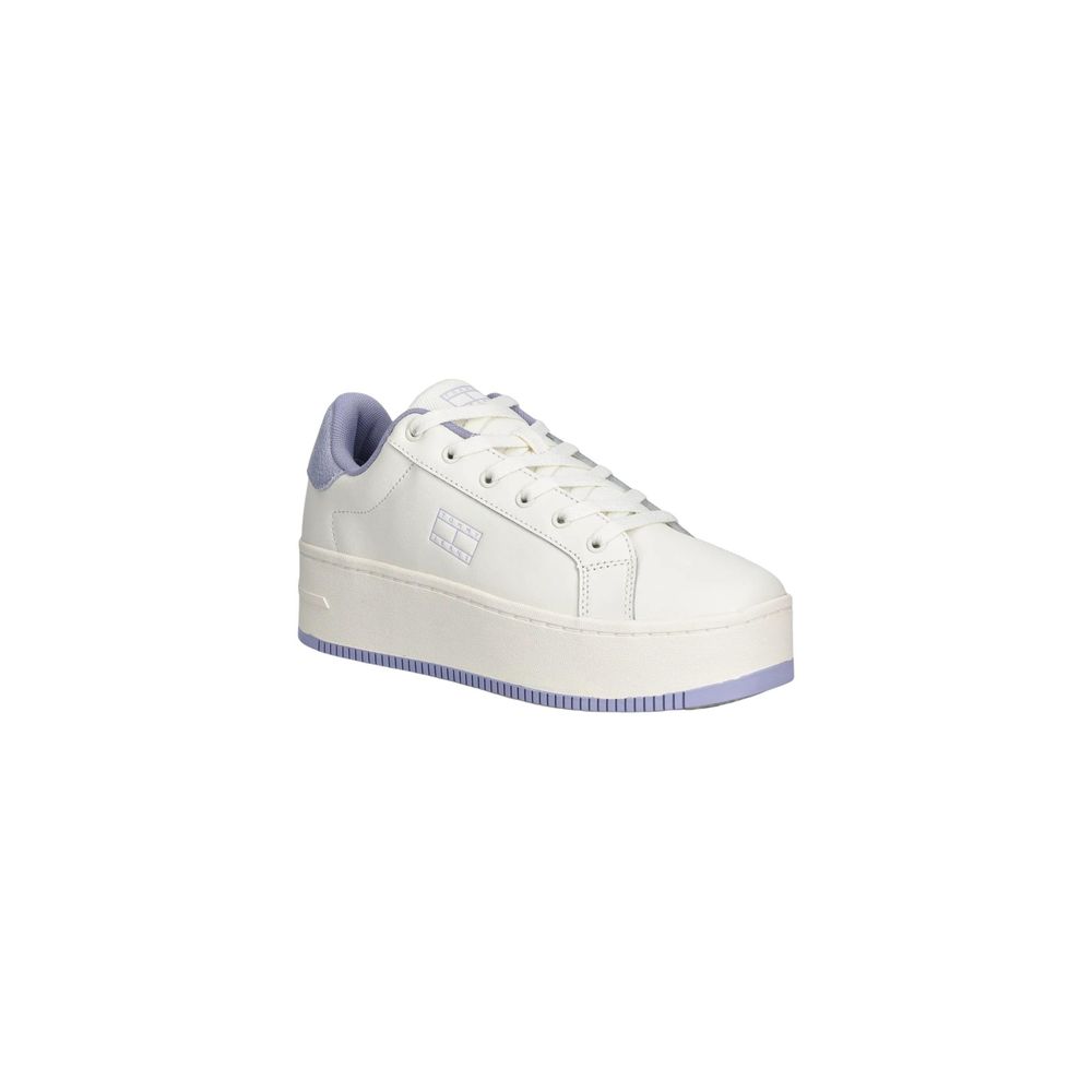 White Leather Chunky Sneakers