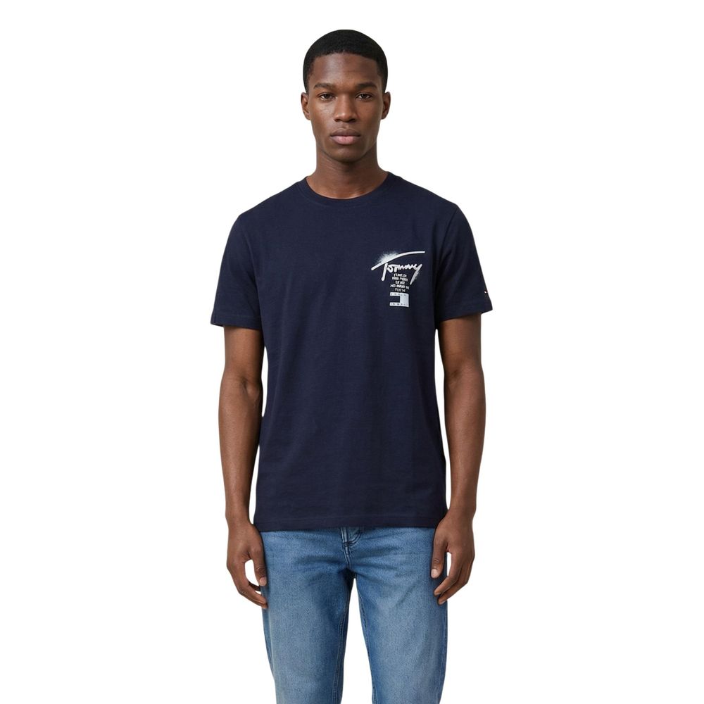 Blue Recycled Cotton T-Shirt