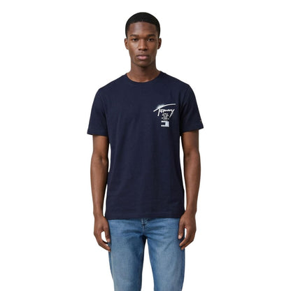 Blue Recycled Cotton T-Shirt