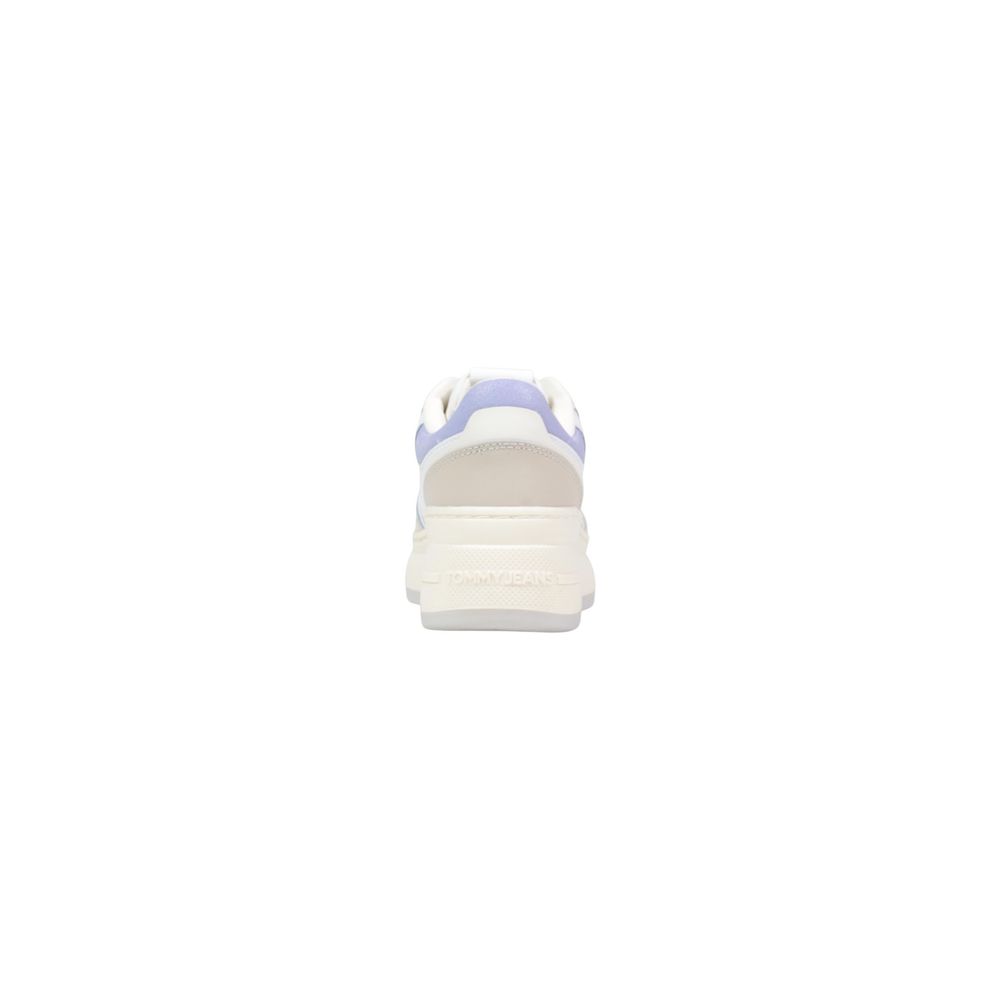 White Suede Leather Chunky Sneakers