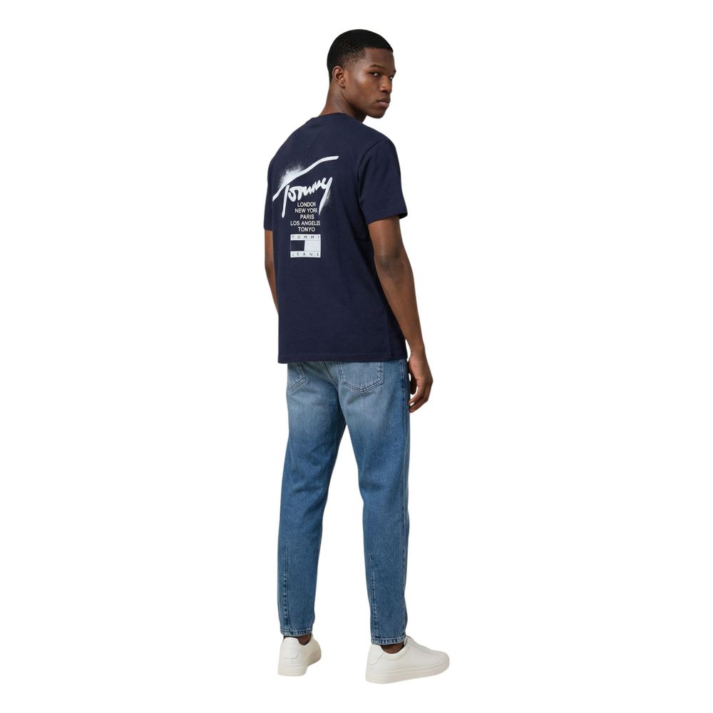 Blue Recycled Cotton T-Shirt
