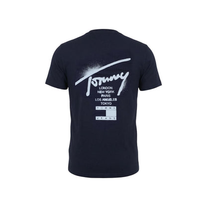 Blue Recycled Cotton T-Shirt