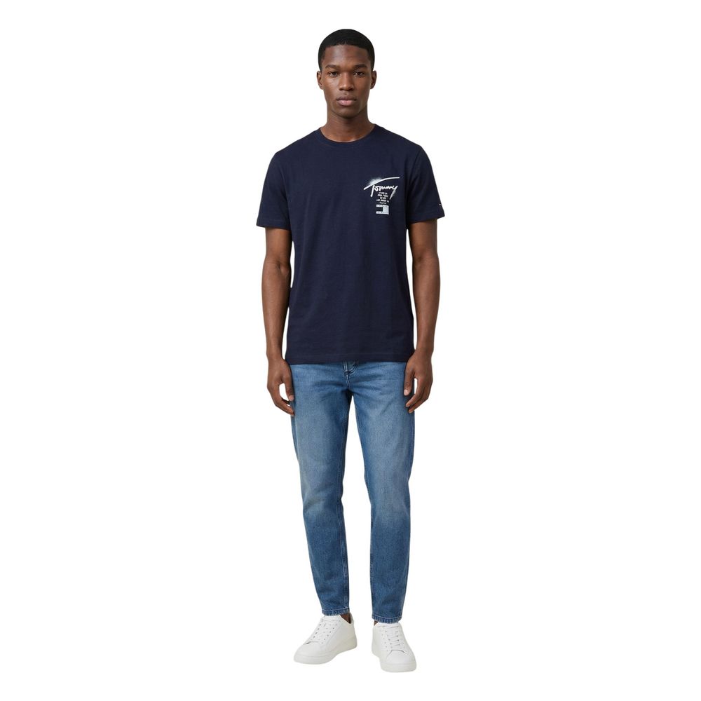 Blue Recycled Cotton T-Shirt